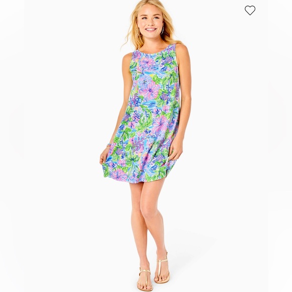 NWT Lilly Pulitzer Kristen Swing Dress Size Medium Multi Lilly Loves Hawaii - Picture 4 of 8